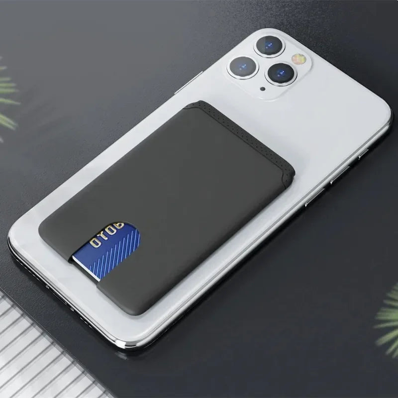 3M Mini Adhesive Soft Silicone Mobile Phone Wallet Phone Holder Fashion Sticker Credit Card Holder Compatible for Phone Android