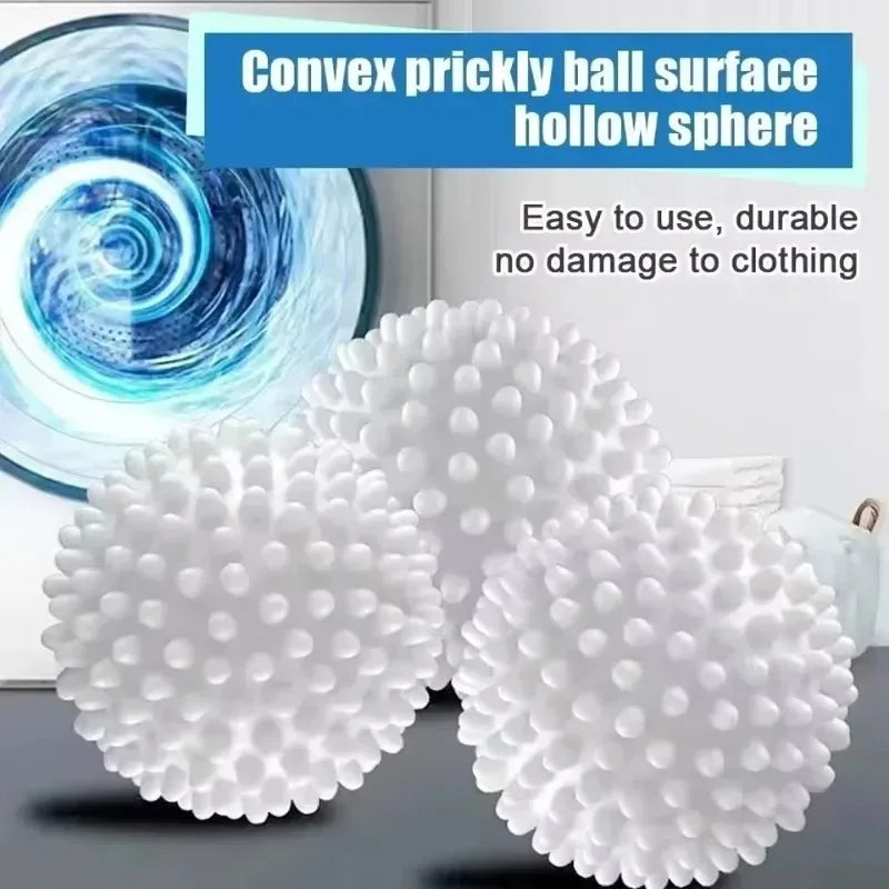 6Pcs Silicone anti Fouling Drum Laundry Ball, Essential Cleaning Supplies for Laundry Reusable Home Clean Bathroom
