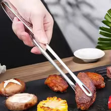 304 Stainless Steel Food Tongs Long Handle Non-Slip Barbecue Tongs Steak Tongs Kitchen Gadgets Accessories Cooking Tool