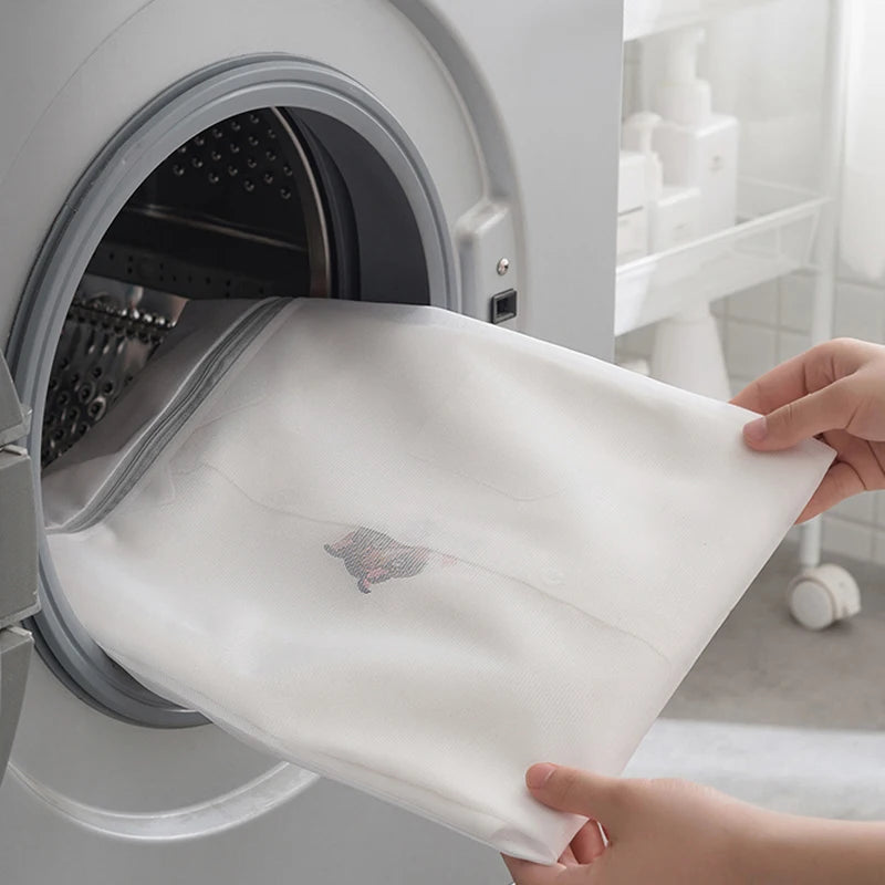 4PCS/1PC Mesh Laundry Bag Laundry Wash Bags Coarse Net Laundry Basket Laundry Bags for Washing Machines Mesh Bra Organizers