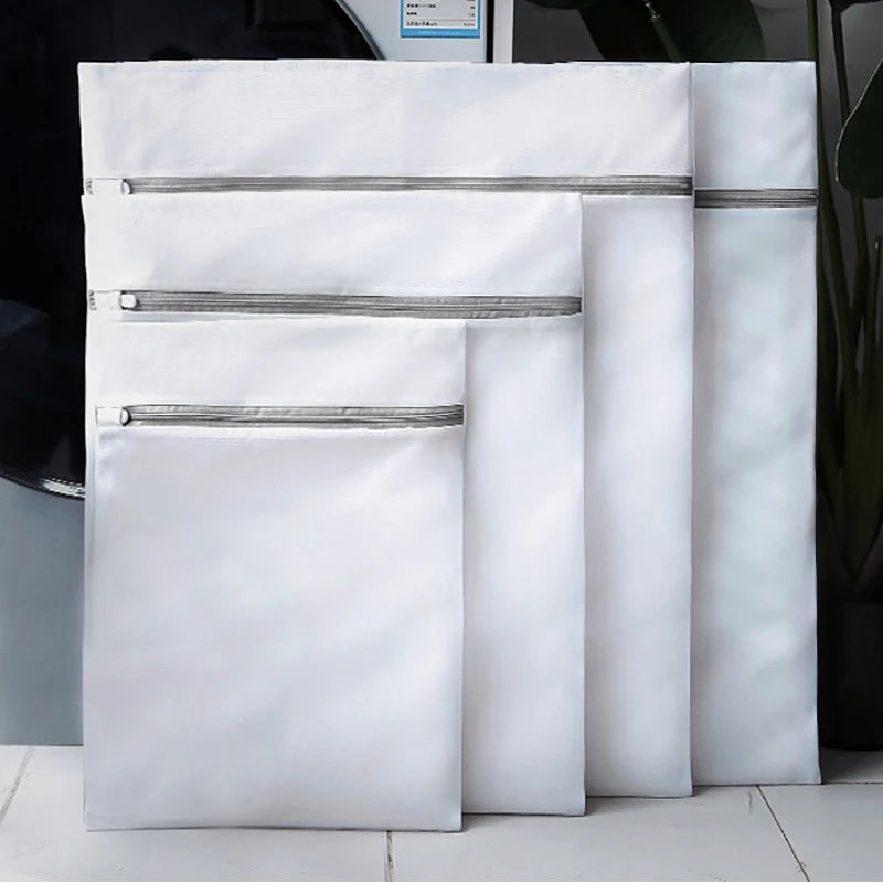 4PCS/1PC Mesh Laundry Bag Laundry Wash Bags Coarse Net Laundry Basket Laundry Bags for Washing Machines Mesh Bra Organizers