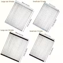 Stainless Steel Drying Rack, Foldable Sink Rack Mat, Fruit & Vegetable Draining Rack, Dining Table Heat Insulation Pad