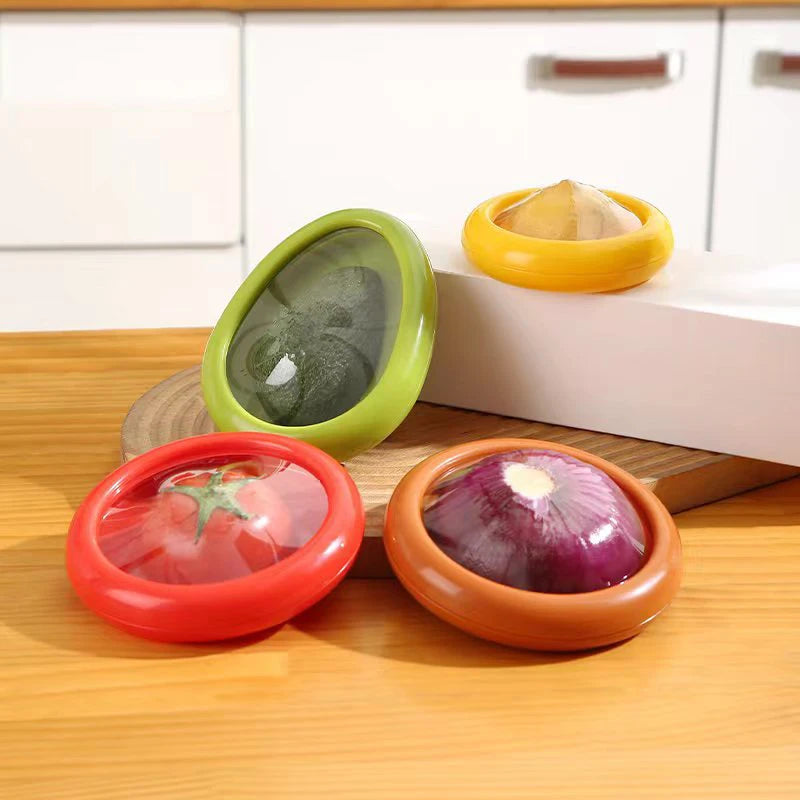 Kitchen Transparent Reusable Airtight Fresh Storage Box for Fruits and Vegetables Easy to Clean Kitchen Gadgets