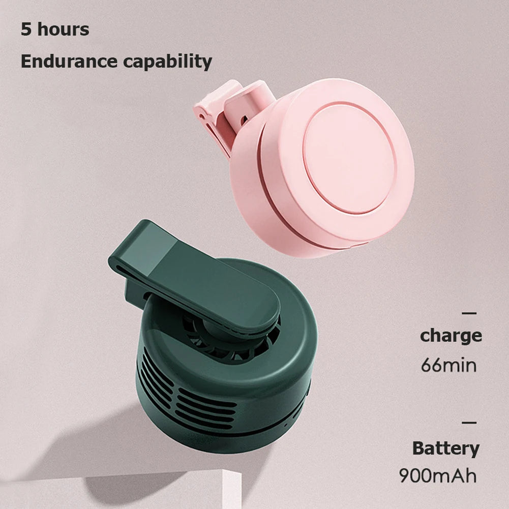 Mini Fan Air Conditioning Fan Mini Waist Fan Portable Fan Handheld Clip Waist Fan Rechargeable Fan for Outdoor Work Hiking Home