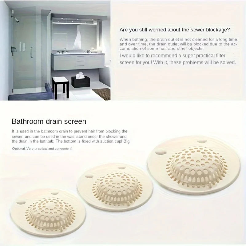 Shower Drain Hair Catcher,Hair Catcher Shower Drain,Bathtub Drain Stopper with Practical Size