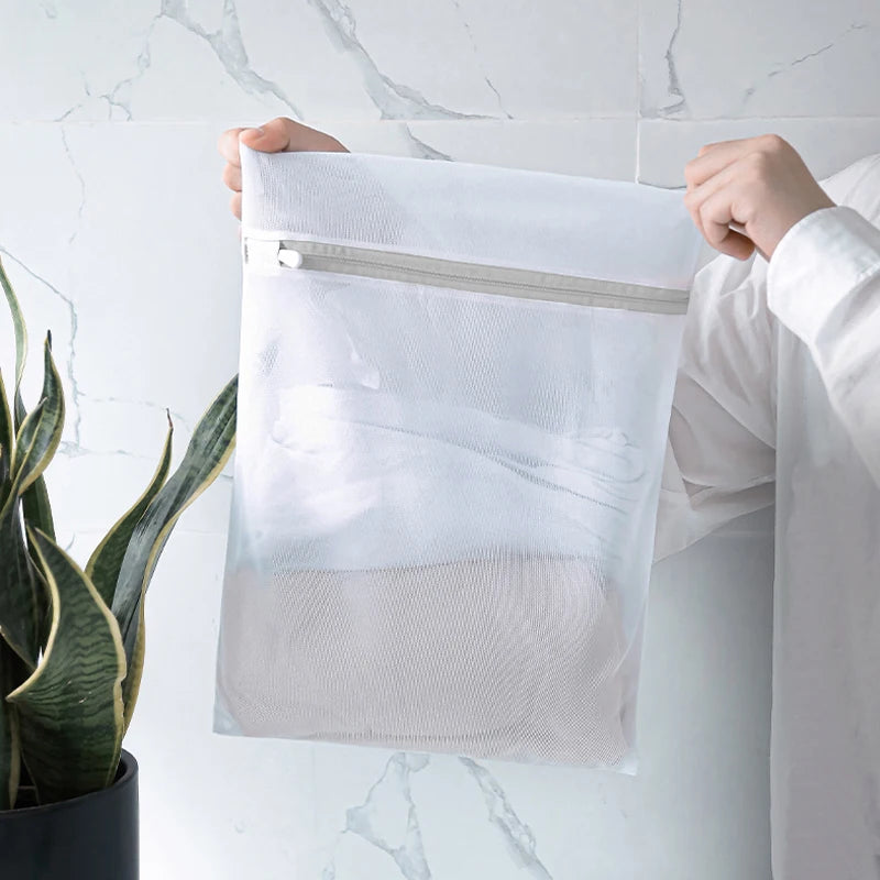 4PCS/1PC Mesh Laundry Bag Laundry Wash Bags Coarse Net Laundry Basket Laundry Bags for Washing Machines Mesh Bra Organizers