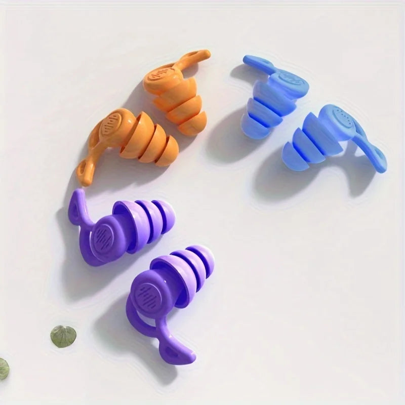 [Silicone|Ultra-Soft] Ultra-Soft Silicone Earplugs | Reusable for Sleeping & Noise Sensitivity Relief | Travel Size