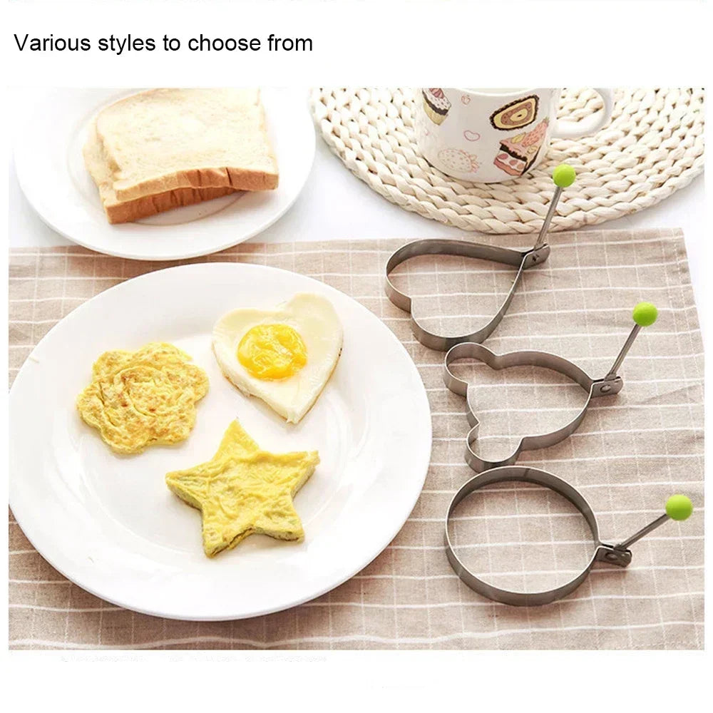 1/4/5PCS Stainless Steel Egg Rings Mold Non-Stick round Pancake Omelette Shaper Breakfast Baking Cooking Kitchen Gadgets