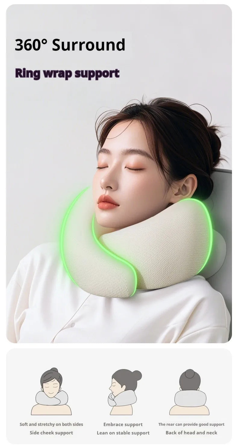 Travel Neck Pillow Travel Neck Cushion Durable U-Shaped Travel Pillow Non-Deformed Airplane Pillow