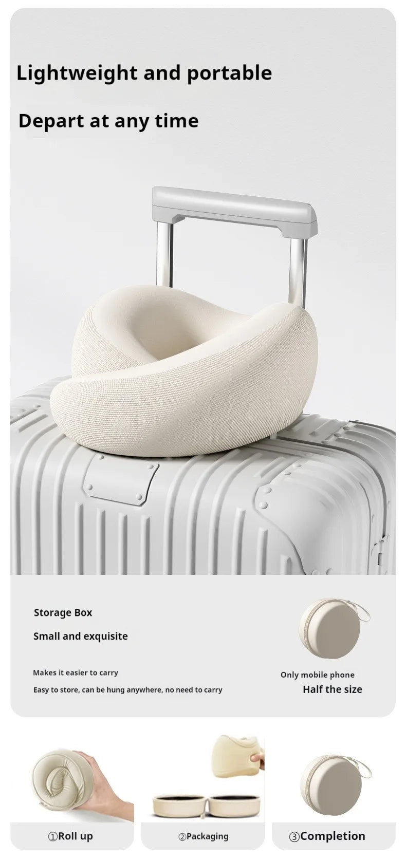 Travel Neck Pillow Travel Neck Cushion Durable U-Shaped Travel Pillow Non-Deformed Airplane Pillow