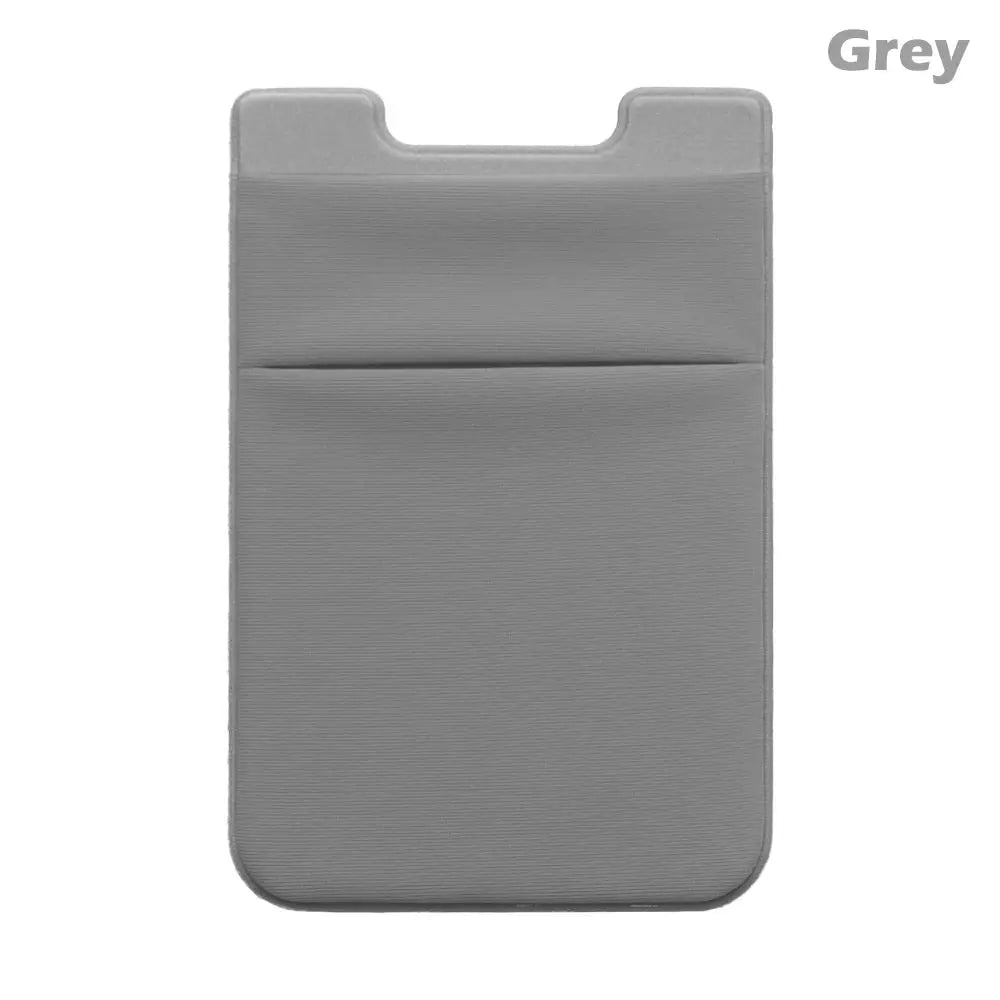 Silicone Phone Card Holder Wallet Case Phone Wallet Stick on Credit Card Holder Phone Pocket for Almost All Cell Phone