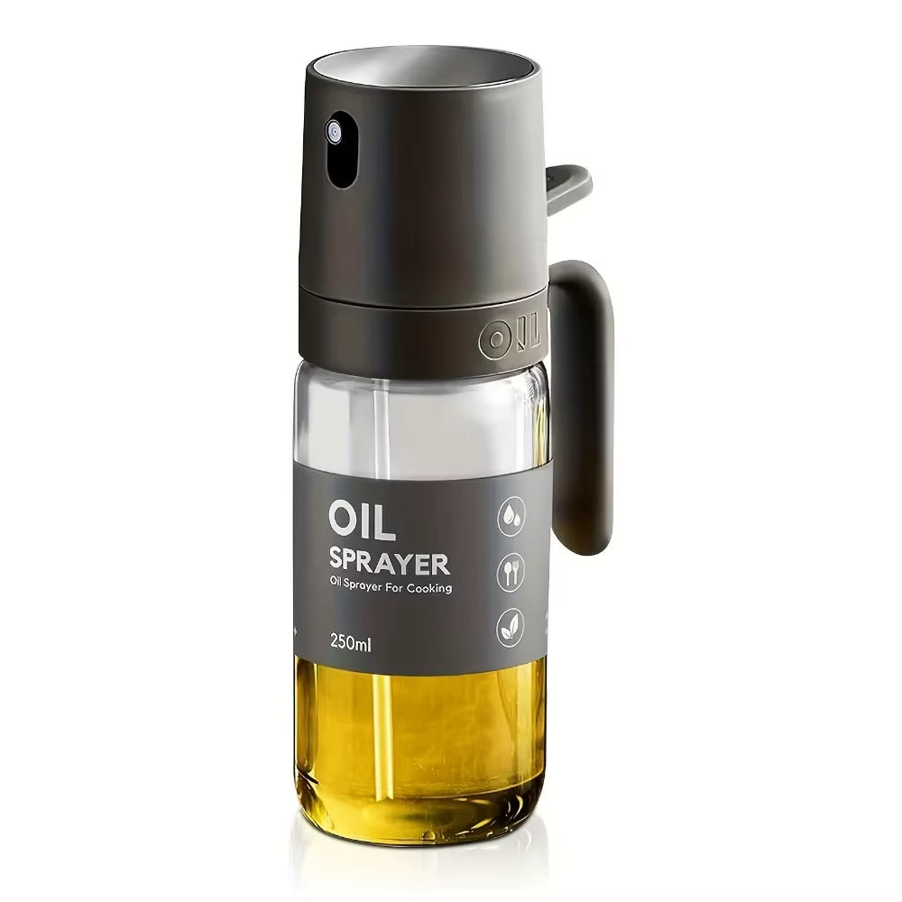 250ML Oil Sprayer, High Borosilicate Glass BPA Free Cooking Mister, Olive Oil Sprayer for Air Fryer, Salad, BBQ, Kitchen Gadget