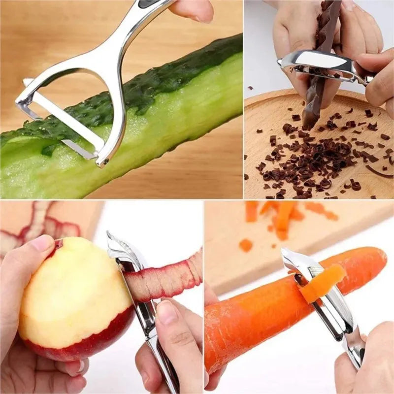 Multi-Function Potato Carrot Skin Vegetable Peeler Stainless Steel Peeler Shredder Scraper Kitchen Gadgets Tools Acceesories