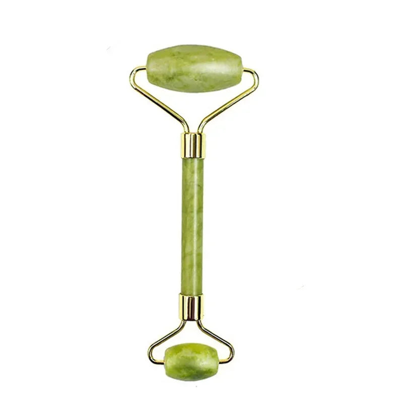 Facial Smooth Beauty Massage Natural Jade Roller Massager Face Liftting Massager Anti-Wrinkle Gua Sha Beauty Skin Care Tool