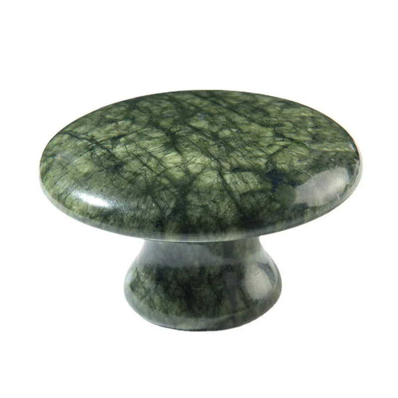 Natural Xiuyu Large Mushroom Shaped Jade Massager Jade Scraping Beauty Gouache Scraper Beauty Gua Sha Massage Stone
