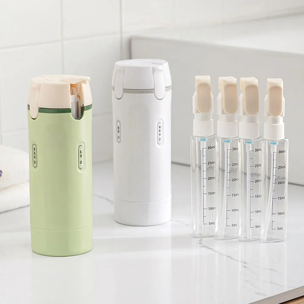 4 in 1 Travel Dispenser Portable Travel Bottles Leak Proof Leakproof Travel Container for Perfume Shampoo Conditioner Lotion