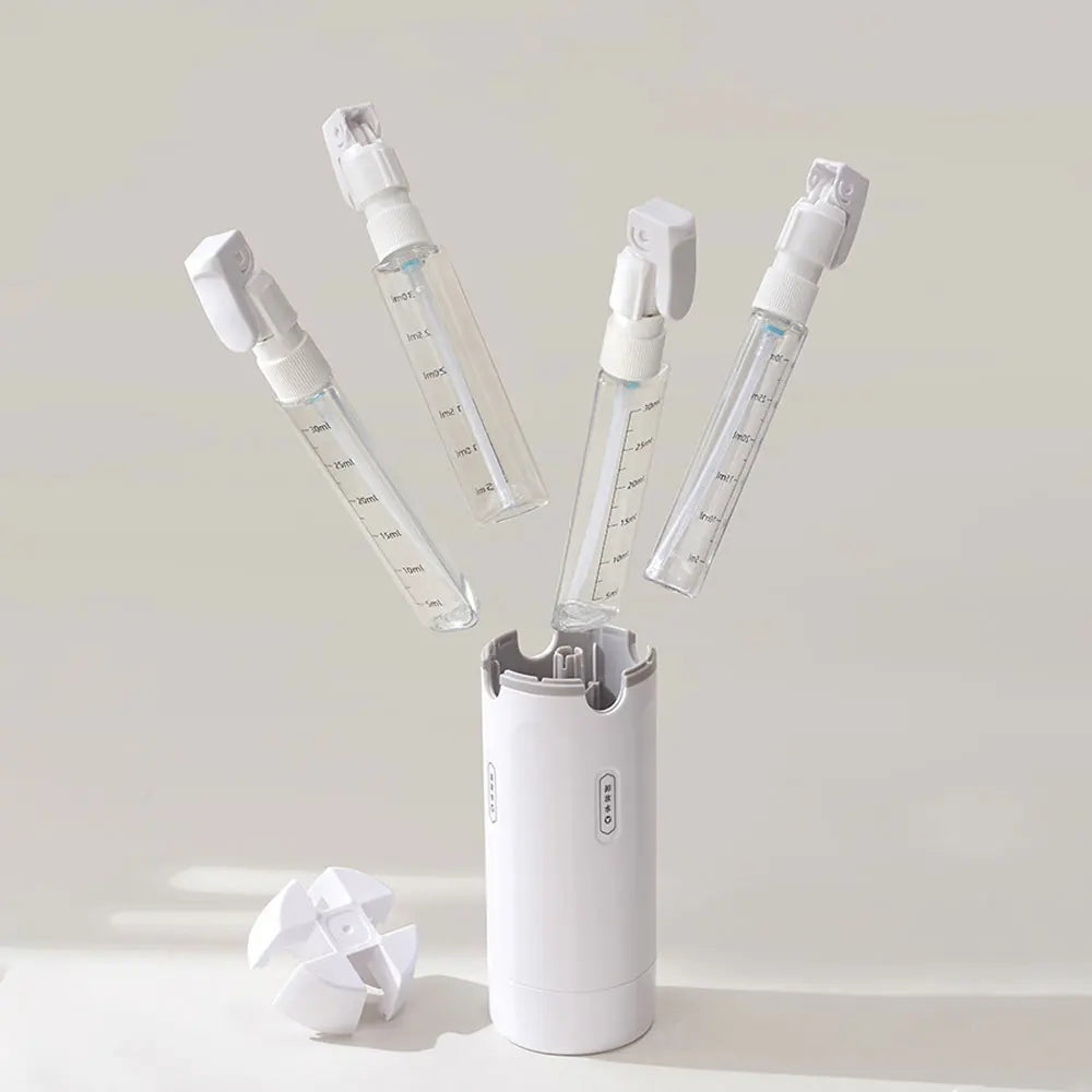 4 in 1 Travel Dispenser Portable Travel Bottles Leak Proof Leakproof Travel Container for Perfume Shampoo Conditioner Lotion