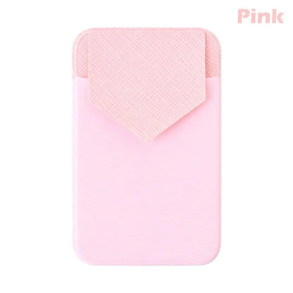 Silicone Phone Card Holder Wallet Case Phone Wallet Stick on Credit Card Holder Phone Pocket for Almost All Cell Phone