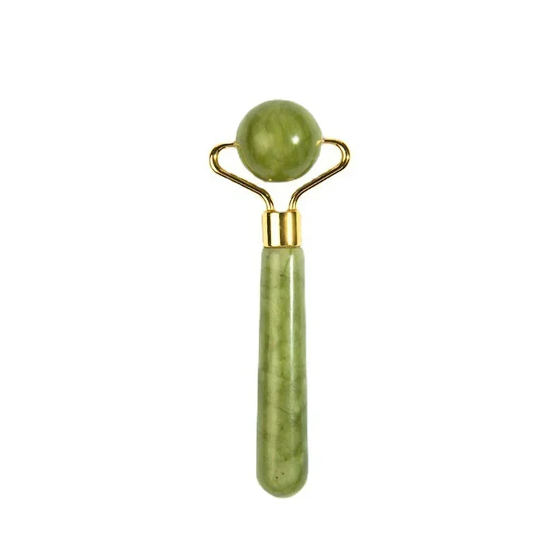 Facial Smooth Beauty Massage Natural Jade Roller Massager Face Liftting Massager Anti-Wrinkle Gua Sha Beauty Skin Care Tool