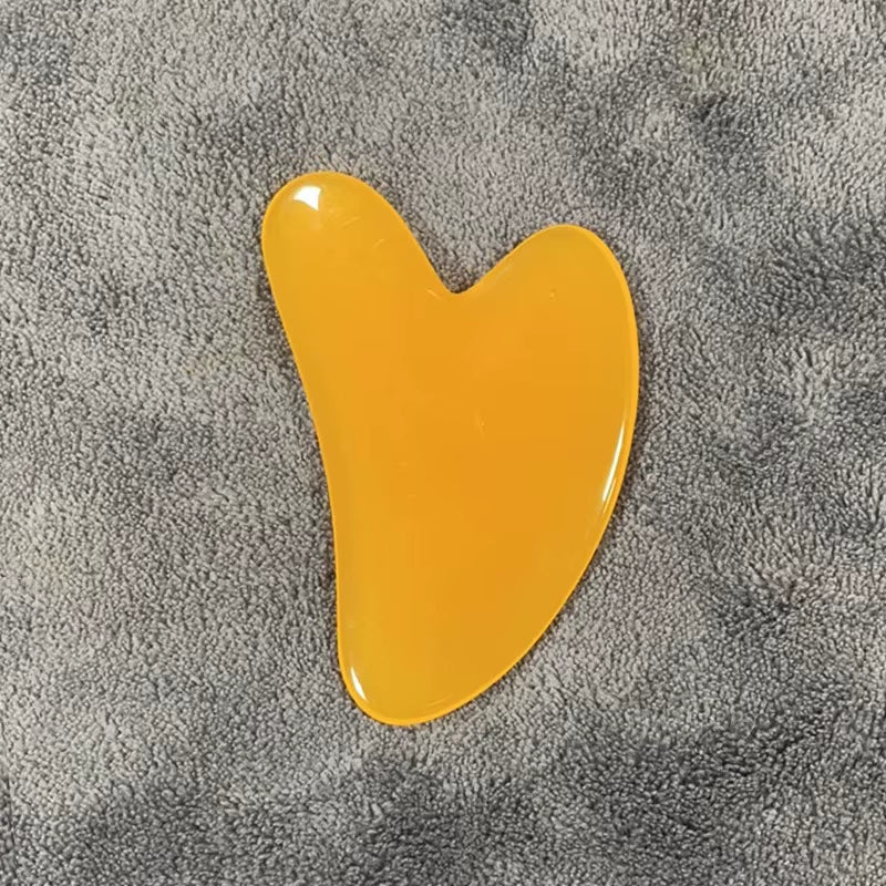 Gua Sha Board Beautiful Massage Beeswax Scraping Massage Scraper Face Neck Massage Natural Jade Stone Gua Sha Massage Board Tool