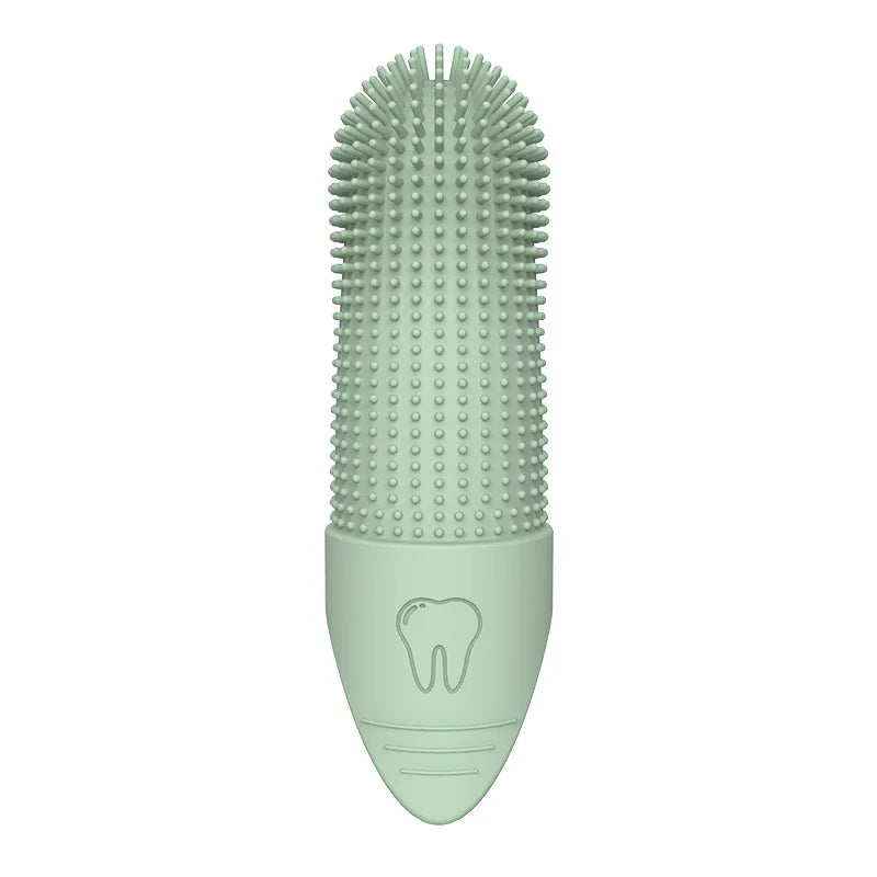 Silicone Finger Toothbrush for Pets: Food-Grade Dental Care Glove for Pets, Soft Bristles for Teeth Cleaning and Gum Massage