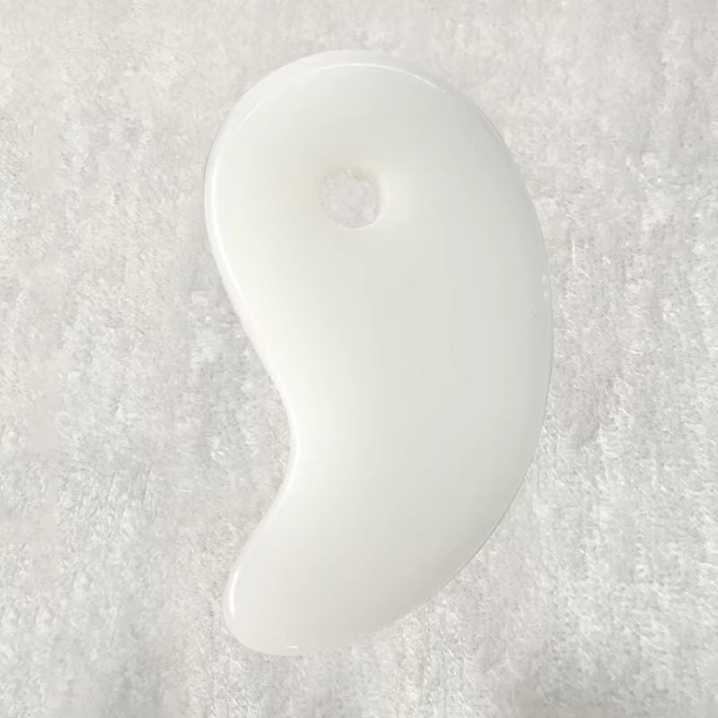 Gua Sha Board Beautiful Massage Beeswax Scraping Massage Scraper Face Neck Massage Natural Jade Stone Gua Sha Massage Board Tool