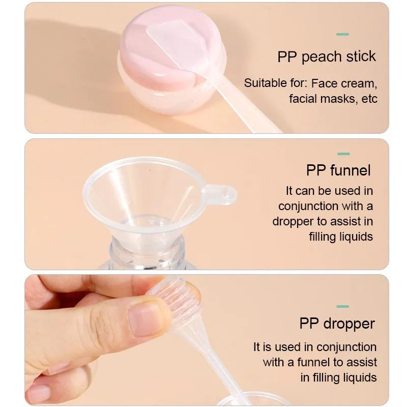 New Travel Packaging Set Silicone Travel Bottles Travel Containers Set Airplane Bottle Shampoo Bottles Kit LXPTZ02