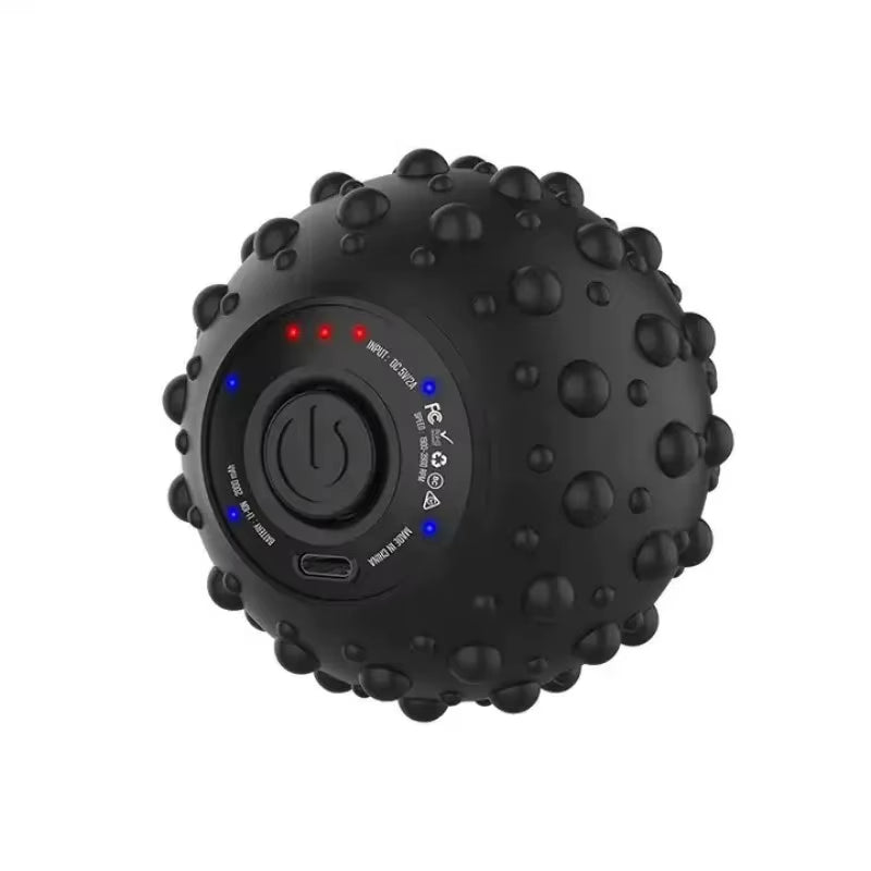Vibrating Massage Ball 4Speed High-Intensity Fitness Yoga Massage Roller Relieving Muscle Tension Pain Pressure Massaging Balls