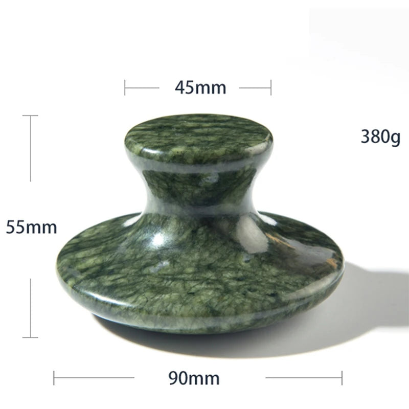 Natural Xiuyu Large Mushroom Shaped Jade Massager Jade Scraping Beauty Gouache Scraper Beauty Gua Sha Massage Stone