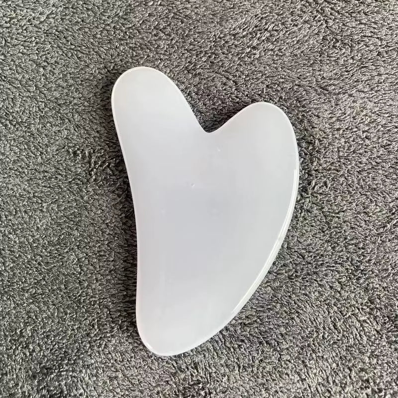 Gua Sha Board Beautiful Massage Beeswax Scraping Massage Scraper Face Neck Massage Natural Jade Stone Gua Sha Massage Board Tool