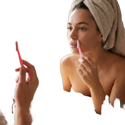 Eyebrow trimmer scissors with clean isolated background