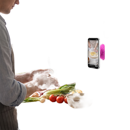 Silicone phone grip with clean isolated background